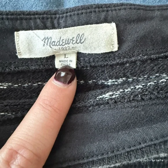 Madewell Black and White Striped Sweater - Picture 2 of 9